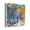 Magical Unicorn Canvas Art Print, Colorful Rainbow Wall Decor, Perfect Gift for Kids, Nursery or Fantasy Lovers