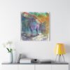 Magical Unicorn Canvas Art Print, Colorful Rainbow Wall Decor, Perfect Gift for Kids, Nursery or Fantasy Lovers