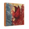 Vibrant Phoenix Wall Art, Stretched Satin Canvas, Home Decor, Gift for Art Lovers, Inspirational Decor, Colorful Artwork