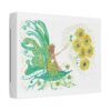 Whimsical Dahlia Fairy Canvas Art | Colourful Home Decor, Unique Gift for Fairy Lovers, Enchanting Wall Art, Nature-Inspired Gift