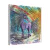 Magical Unicorn Canvas Art Print, Colorful Rainbow Wall Decor, Perfect Gift for Kids, Nursery or Fantasy Lovers